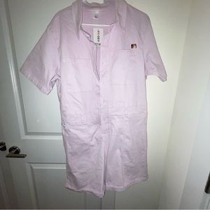 Button-down Shortie Romper